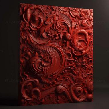 Patterns and decorations stl red 2 3d model